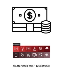 Cash vector icon