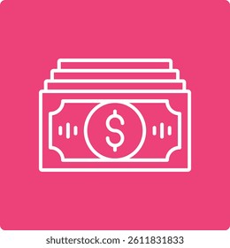 Cash vector icon. Can be used for printing, mobile and web applications.