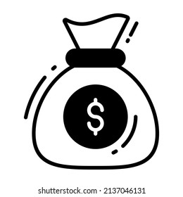 icono del vector de efectivo. Ilustración para diseño gráfico y web.