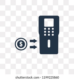 Cash vector icon isolated on transparent background, Cash transparency concept can be used web and mobile