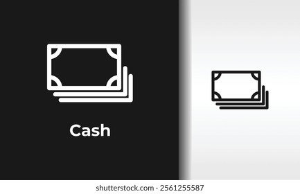 Cash Vector, Icon Or Logo Sign Isolated Symbol Illustration