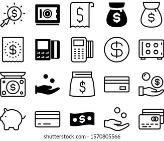 cash vector icon set such as: management, compare, stack of money, store, scales, earn, banknote, earnings, chip, pictograph, food, investing, abstract, ecommerce, comparison, equilibrium