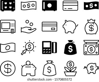 cash vector icon set such as: exchange, face, terminal, stack, pin, per, moneybox, background, management, scale, moneybag, linen, bag, human, scales, metal, equilibrium, advertising, measurement