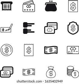 cash vector icon set such as: cheque, consumer, set, marketing, shield, check, sack, growth, gui, beauty, saving, billing, data, group, green, safety, curve, style, coins, work, backgrounds, report