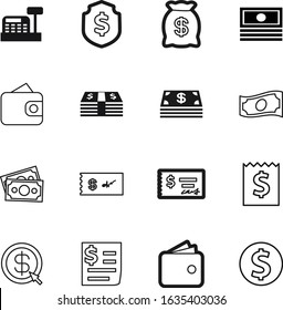 cash vector icon set such as: sack, apps, gold, retail, metal, restaurant, arrow, safety, long, equipment, paid, security, pictogram, safeguard, vintage, sales, protect, trade, human, bills, feminine
