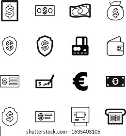 cash vector icon set such as: plastic, euro, baking, print, pen, store, logistic, machine, treasure, beauty, technology, coin, green, human, pile, hold, sack, pictogram, purse, saving, income, simple