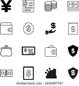 cash vector icon set such as: hold, office, casino, personal, sale, checkbook, logistic, holding, funding, retail, green, outline, paperwork, cashier, japan, text, businessman, chips, coins, euro