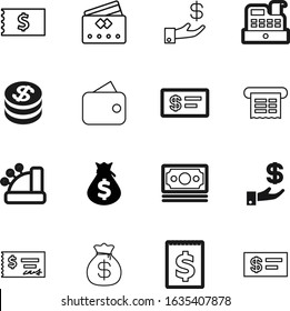 Cash Vector Icon Set Such As: Object, Atm, Sale, Price, Saving, Retail, Content, Restaurant, App, Total, Checkbook, Euro, Paying, Ui, Wallet, Calculation, Consumer, Shop, Cashier, Ticket, Backgrounds