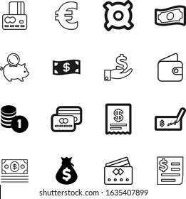 cash vector icon set such as: earning, paying, cards, safe, identity, pouch, coins, transfer, object, atm, purse, old, funding, sell, app, cheque, global, shadow, pig, hand, simple, green, chips