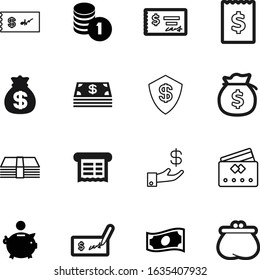 cash vector icon set such as: wallet, making, pig, budget, cards, outline, saving, income, ui, invest, internet, content, paying, large, shadow, shop, purse, print, arm, balance, simple, backgrounds