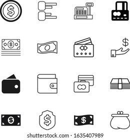 cash vector icon set such as: trade, paying, arrow, invest, diagram, stats, defend, protection, safety, presentation, statistics, lines, window, pile, technology, bag, atm, data, pictograph, holding
