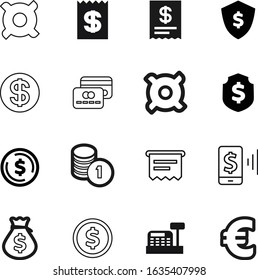 cash vector icon set such as: trade, file, rich, wallet, pile, online, treasure, supermarket, phone, paperwork, debt, outline, till, mobile, digital, nfc, income, list, golden, meter, apple, smart