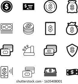 cash vector icon set such as: ui, accounting, phone, digital, online, smart, wallet, invoice, protect, earnings, technology, guard, purchase, green, rich, logistic, coins, mobile, device, gray