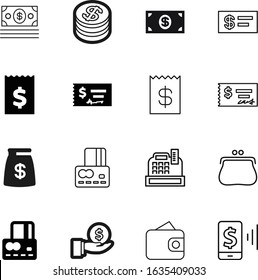 cash vector icon set such as: smartphone, cost, cashbox, print, pen, old, box, shape, investing, phone, device, save, communication, app, connection, calculator, restaurant, lines, earnings, note