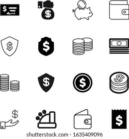 cash vector icon set such as: billing, hold, funding, internet, save, gradient, shop, register, app, increase, metal, balance, element, growth, contour, price, bet, credit, person, cheque, giving