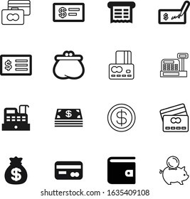 cash vector icon set such as: till, old, marketing, pound, pen, machine, counter, large, sales, shape, exchange, price, budget, treasure, print, image, sack, checkbook, pig, keep, glyph, linen