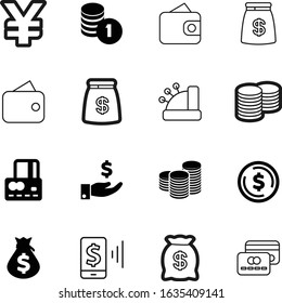 cash vector icon set such as: phone, ui, economy, gradient, trendy, connection, retail, digital, purchase, yen, nfc, beauty, cashbox, transfer, rich, electronic, smartphone, invest, modern, feminine