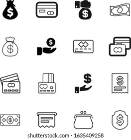 Cash Vector Icon Set Such As: Objects, Purchase, Code, Supermarket, Security, Retina, Pouch, Content, Large, Guard, Gift, Blank, Safety, Stack, Online, Protect, Making, Invoice, Label, Million, Euro