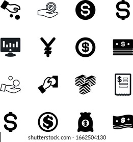 conjunto de iconos de vector de efectivo como: análisis, total, escritorio, japón, facturación, compra, recibo, fondos, iconos, comida, gráfico, cajero, ganancias, brazo, supervisión, informe, pictograma, oficina, pago
