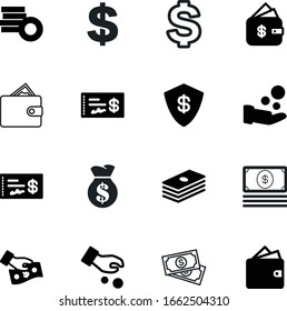 conjunto de iconos de vector de efectivo como: millones, bote, brazo, billete, logística, elemento, protección, ui, entrega, seguridad, depósito, verde, oro, humanos, dólares, seguridad, monedas, pictografo, viejo, objeto