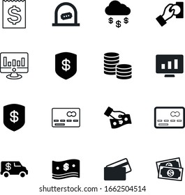 Symbolsatz für die Vektorillustration in bar: Konto, Münzen, Zeichen, Video, Bezahlung, Cloud, insgesamt, Auto, Rechnungsstellung, Banknote, Kosten, Kreis, elektronisch, rund, Kunst, Rechnung, Quittung, Rechnung, Film, Fracht, Fall, Datei