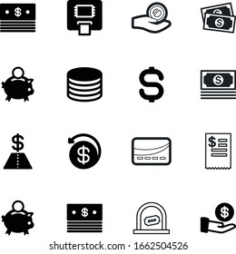 cash vector icon set such as: policy, bill, coins, circle, element, exchange, frame, entrance, sale, equipment, technology, return, logo, transaction, sell, entertainment, art, arm, pictograph