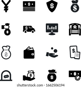 cash vector icon set such as: investing, vintage, protection, graph, monitoring, pictogram, analytics, treasure, antique, statistics, monitor, film, economy, service, video, box, yuan, automobile