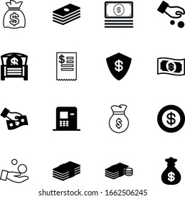 cash vector icon set such as: defend, office, purchase, antique, shield, cafe, bill, container, security, transaction, equipment, market, give, box, transfer, check, arm, card, shopping, object