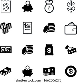 cash vector icon set such as: work, shape, object, commerce, logistic, marketing, concept, million, delivery, file, usd, document, cafe, restaurant, cashier, hand, jackpot, give, purse, reataurant