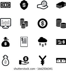 conjunto de iconos de vector de efectivo como: japón, pc, monitor, protección, escritorio, gráfico, precio, seguridad, pictografo, seguimiento, gráfico, caída, recepción, color, atm, nube, japonés, informática, nubes, palmas, total