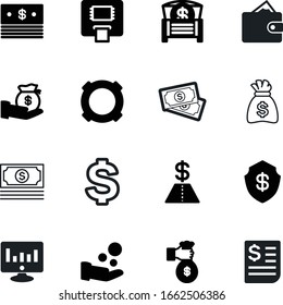 cash vector icon set such as: arm, billing, bill, electronic, gbp, million, antique, chart, analyzing, funds, statistics, yen, internet, graph, technology, defend, wallet, safe, desktop, start, debt