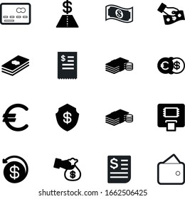 cash vector icon set such as: visa, store, bag, security, red, yen, green, economy, cancel, ticket, shopping, deposit, check, transfer, cafe, equipment, give, discount, safe, refund, outline, art