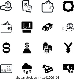 Cash Vector Icon Set Such As: Pile, Bill, Electronic, Clouds, Transaction, Deposit, Element, Yuan, Food, Japan, Ruble, Paper, Japanese, Cafe, Equipment, Billing, Restaurant, Machine, Check, Earning