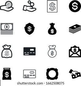 cash vector icon set such as: office, ruble, security, document, usd, receipt, signs, usa, invoice, billing, yen, transfer, envelope, shield, gbp, message, large, sketch, give, protection, safety