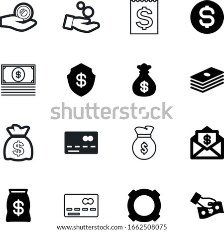 cash vector icon set such as: office, ruble, security, document, usd, receipt, signs, usa, invoice, billing, yen, transfer, envelope, shield, gbp, message, large, sketch, give, protection, safety