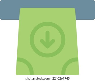 cash Vector illustration on a transparent background. Premium quality symmbols. Line Color vector icons for concept and graphic design.