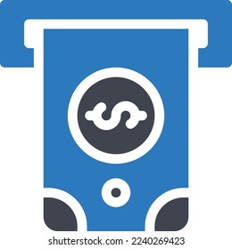 cash Vector illustration on a transparent background. Premium quality symmbols. Glyphs vector icons for concept and graphic design. 

