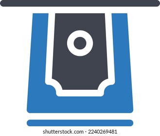 cash  Vector illustration on a transparent background. Premium quality symmbols. Glyphs vector icons for concept and graphic design. 
