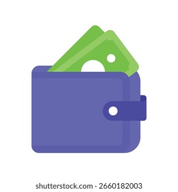 Cash Wallet Flat Vector Icon Eps 10 Archivos