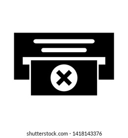 Cash Withdraw icon. Vector illustration style white background. Designed for web and software interfaces. - Vector