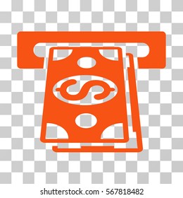 Cash Withdraw Icon Vector Illustration Style Stock Vector (Royalty Free