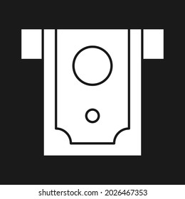 Cash, withdraw, money, bankomat icon vector image. Can also be used for Finance and Money. Suitable for use on web apps, mobile apps and print media.
