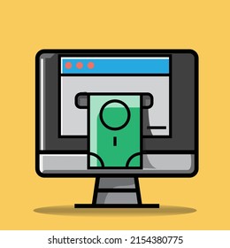 cash withdrawal, banknote, dollar, bank, credit transaction, credit card, transaction, payment, for transaction, loan of money, office, bank,
e commerce and online payment app, vector icon illustrator