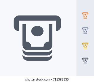 Cash Withdrawal - Carbon Icons. A Professional, Pixel-aligned Icon.  