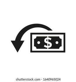 Cashback icon on white background.
