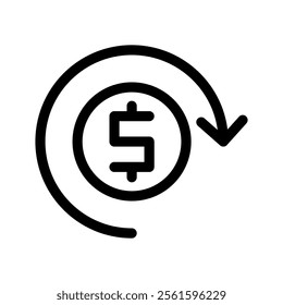 Cashback Icon Vector Symbol Design Illustration