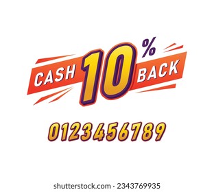 Plantilla de diseño vectorial de promoción de etiqueta de contraparte