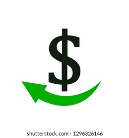 Cashback logo icon. Money cash back flyers for business, promotion and advertising – for stock