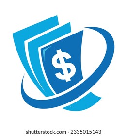 Cashback logo vector design. Money logo template. Business and finance icon.
