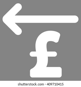Cashback Pound vector icon.